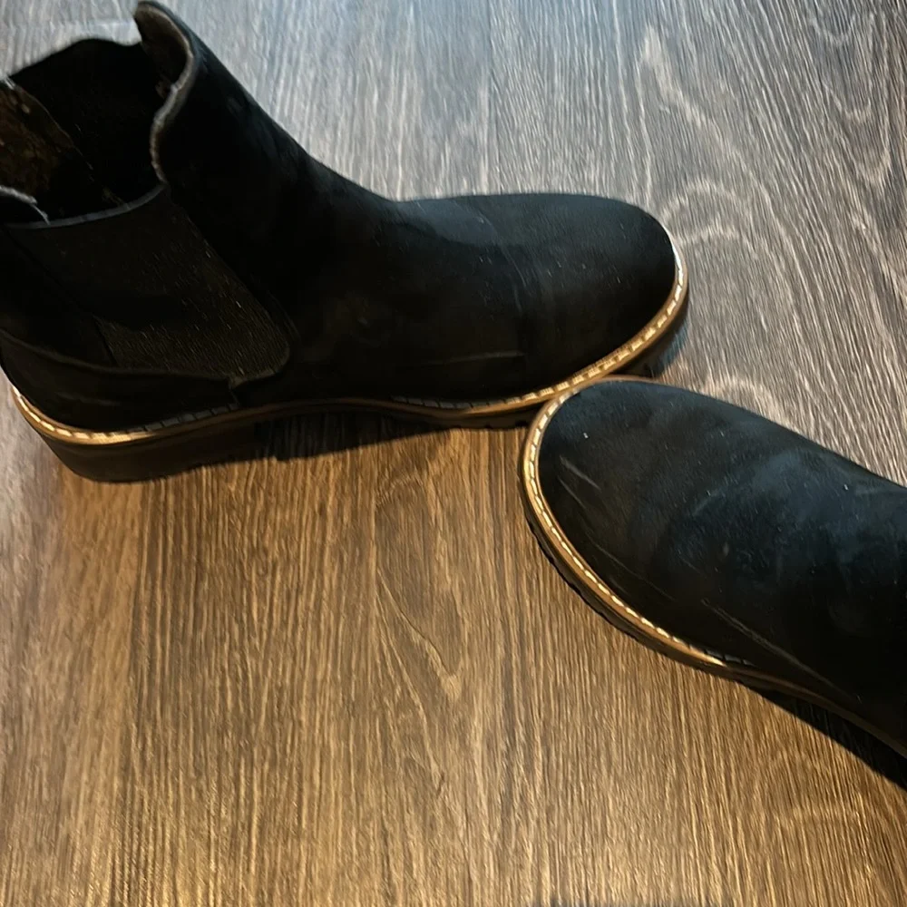 Kensie Black Boots Size 8 - Picture 4 of 11